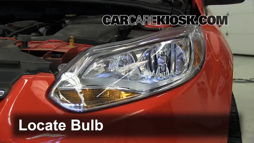2012 Ford Focus SE 2.0L 4 Cyl. Sedan Lights Highbeam (replace bulb)